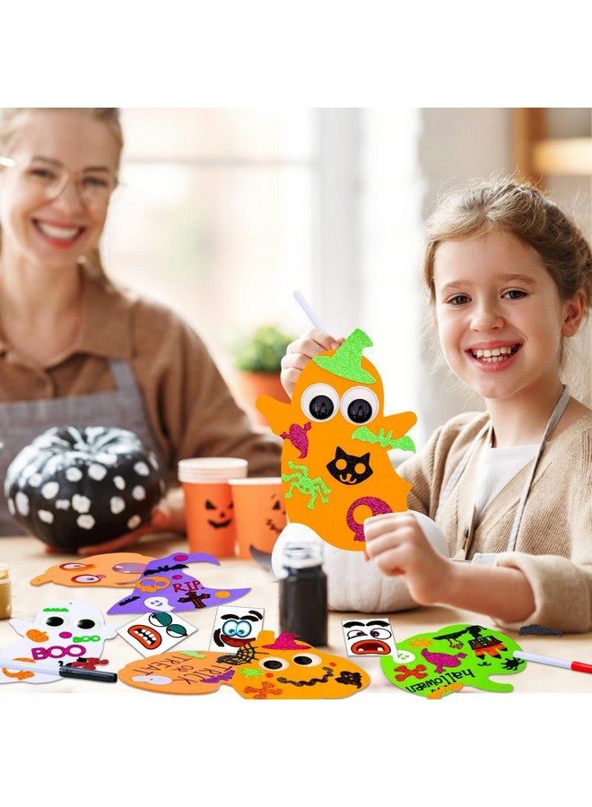 Garma 330Pcs Halloween Foam Stickers Set, Pumpkin Ghost Spider Bat Halloween Crafts For Kids Diy Craft Kit Halloween Decorations Party Favors Supplies - Image 5