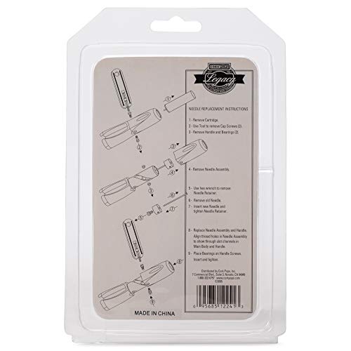 Cork Pops Legacy Wine Bottle Opener 2 Needle Replacement Tool Kit - Image 3