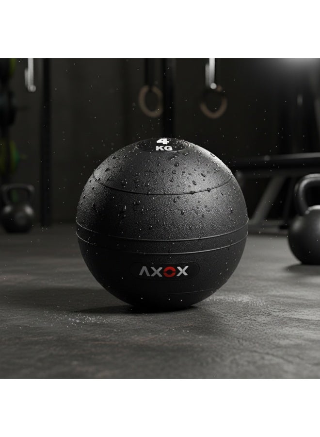 أكسوكس كرة أكس أو إكس فتنس بوزن 4 كجم – كرة تمرين ثقيلة بسطح محكم الملمس وغير قابلة للانزلاق للتدريب على القوة، القدرة، التحمل والتدريب الوظيفي - Image 4
