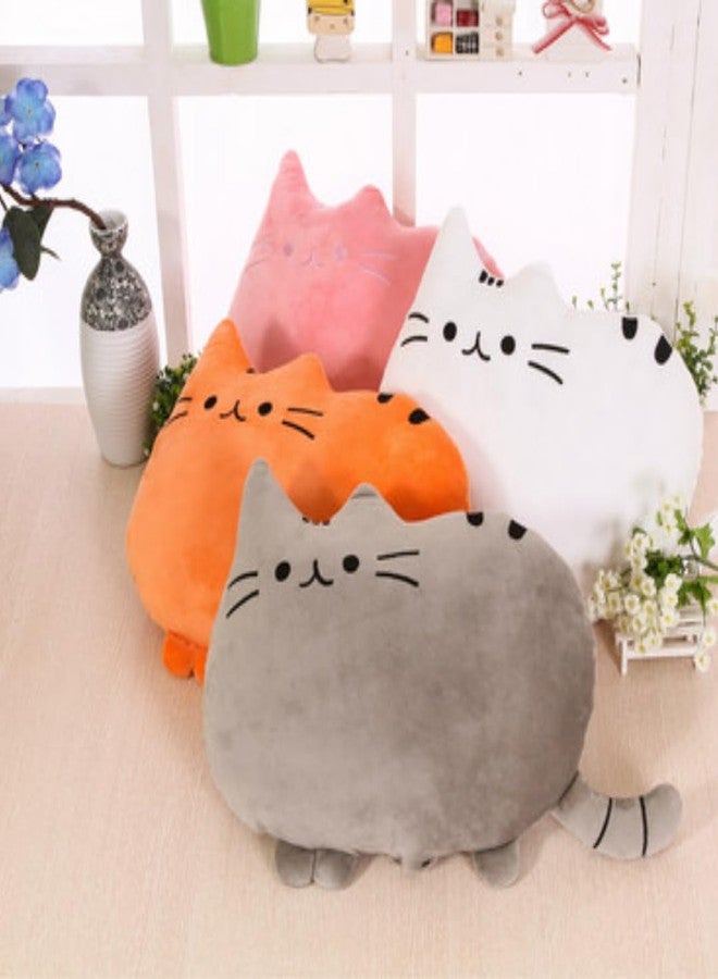 TechMax Solution Cute White Cat Kawaii Pillow Plush Toy - Image 3