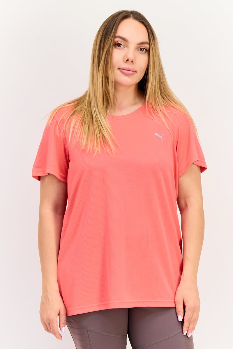 PUMA Women Sportswear Fit Short Sleeve Training T-Shirt, Fuchsia - Image 1