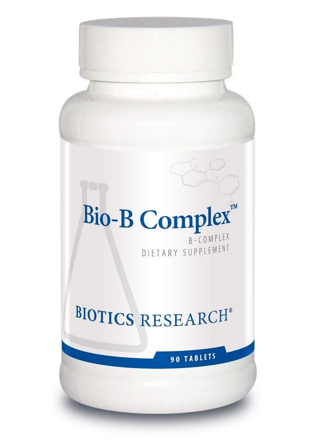 Biotics Research Bio B Complex High Potency B-Complex with Folate and Vitamins B2, B6 and B12 for Energy Production. Supports Cardiovascular Function, metabolic Pathways, Brain Health 90 Tabs - Image 1
