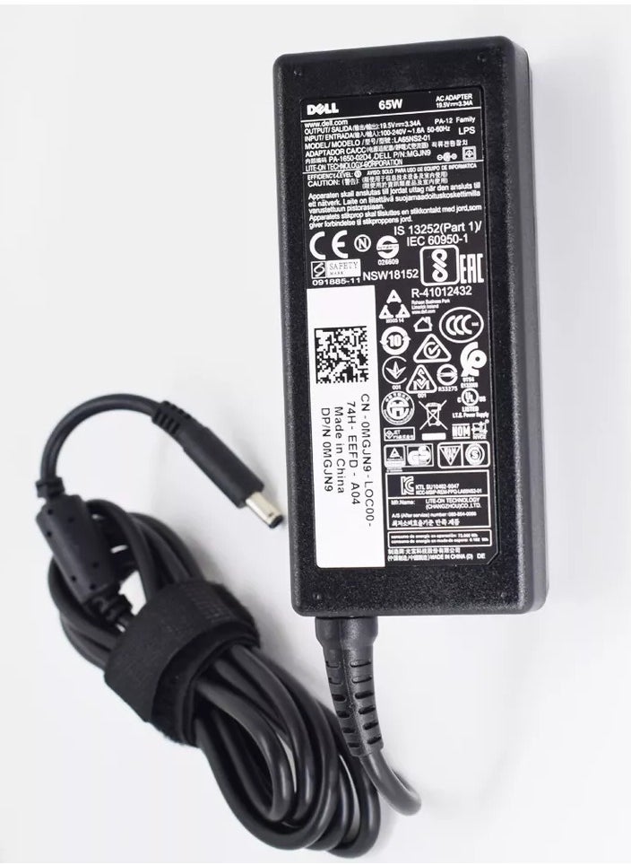 Generic - Dell 65W 19.5V 3.34A 4.5x3.0mm Tip AC/DC Power Charger Adapter - Image 1