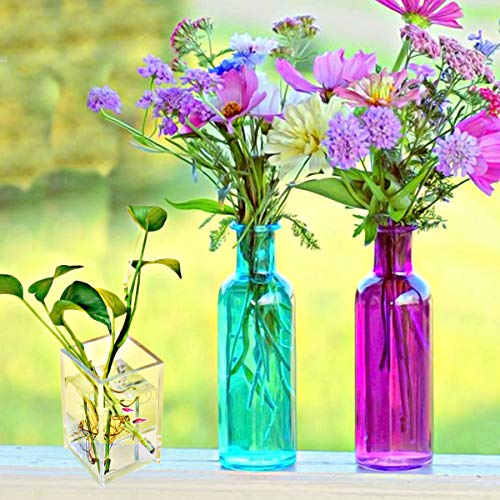 Cerpourt 2 Pack Clear Acrylic Pencil Pen Holder Cup,Desk Accessories Holder,Makeup Brush Storage Organizer,Modern Design Desktop Stationery Organizer for Office School Home Supplies,2.6x 2.6x 4 inches - Image 4