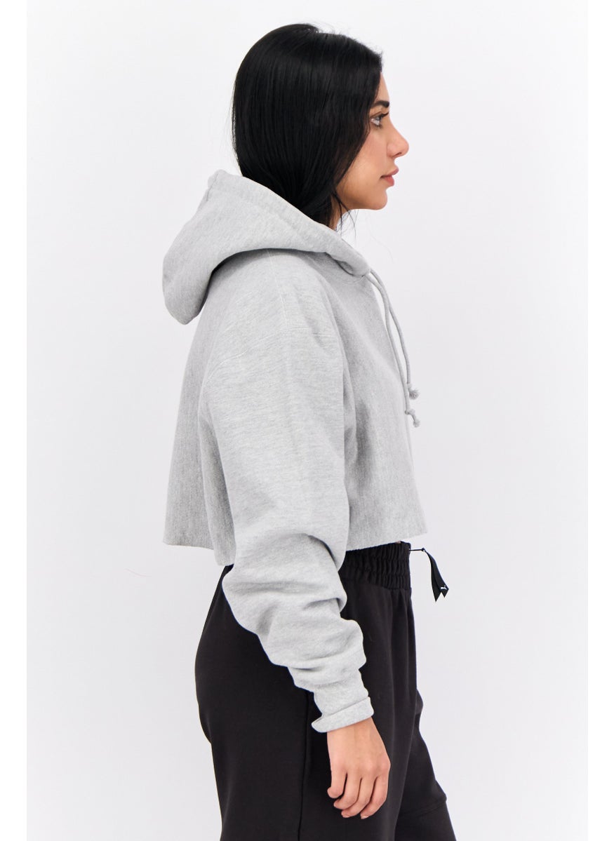 Champion - Women Sportswear Fit Long Sleeve Outdoor Sweatshirt, Grey - Image 1