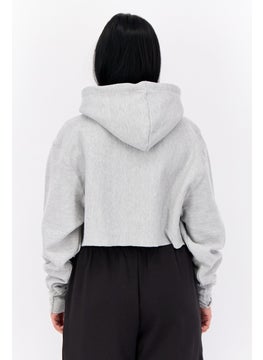 Champion Women Sportswear Fit Long Sleeve Outdoor Sweatshirt, Grey  - Image 3