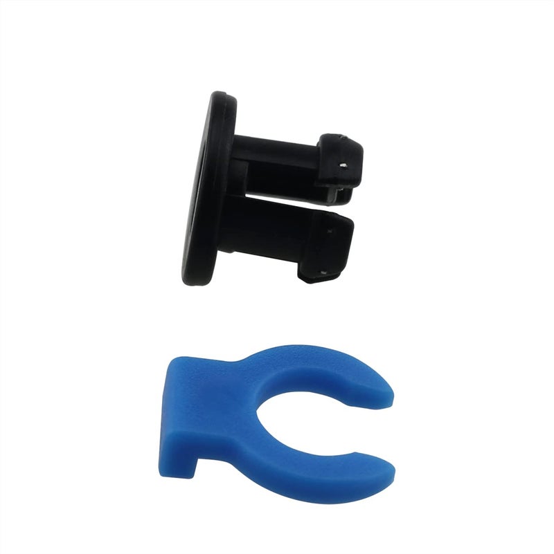 klarako 10PCS Bowden Tube Coupling Collet Clamp Clip Bowden Collet and Clip Set for Creality All Metal Hotend, Black, Blue - Image 3