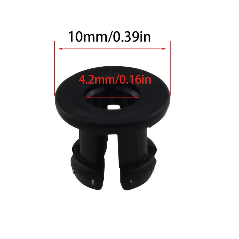 klarako 10PCS Bowden Tube Coupling Collet Clamp Clip Bowden Collet and Clip Set for Creality All Metal Hotend, Black, Blue - Image 2