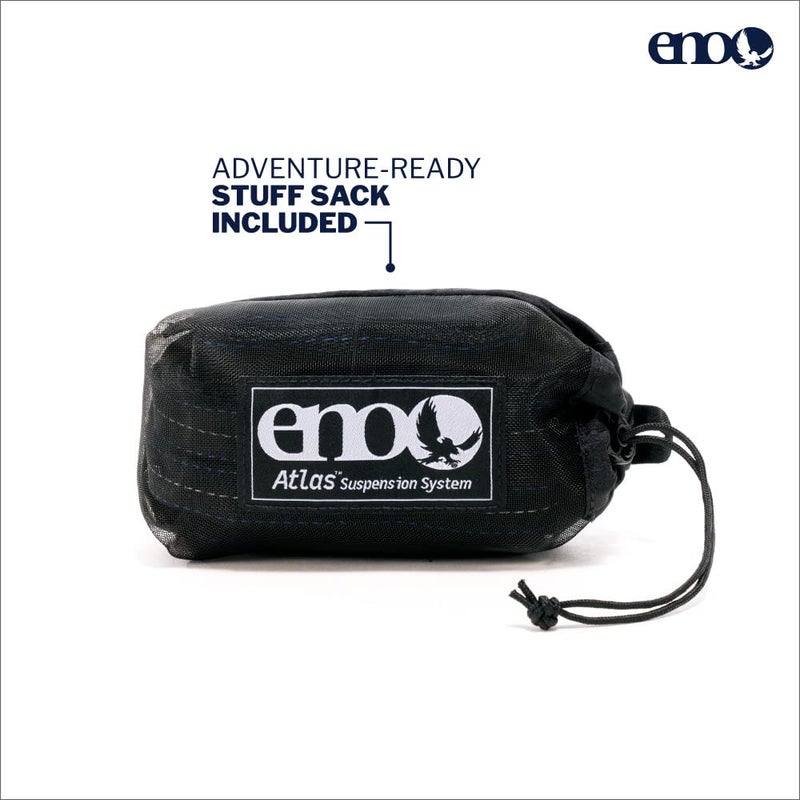 Eno ENO Atlas Suspension System - Tree Strap for Hammock - Accessories for Camping, Hiking, and Backpacking - Black/Royal  - Image 4