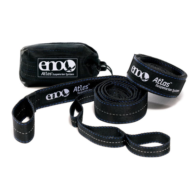Eno ENO Atlas Suspension System - Tree Strap for Hammock - Accessories for Camping, Hiking, and Backpacking - Black/Royal  - Image 1