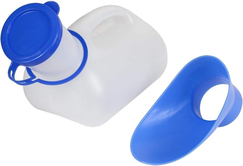 CUREPACK Unisex Potty Urinal for Car, Toilet Urinal for Men and Women, Pee Bottle with Lid and Funnel, Portable Urinal for Car, Elderly, Child, Diabetic, Camping, Outdoor Travel, Funnel Included - Image 2