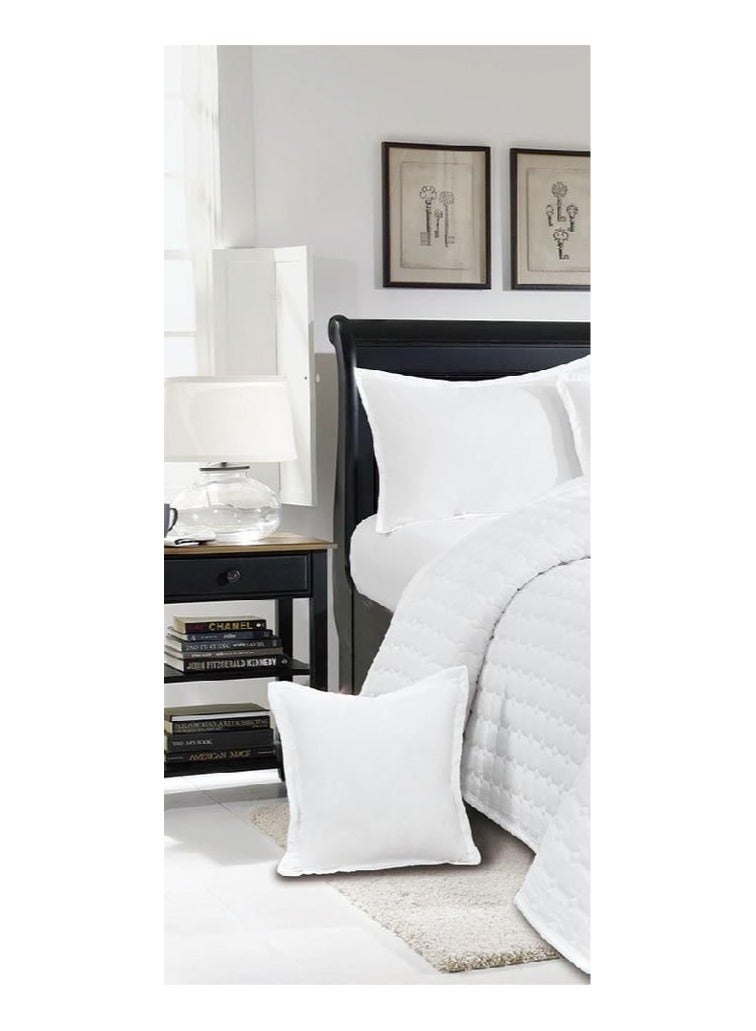 MingLi Double summer bedspread set made of microfiber fabric. Includes: 1 quilt (230*250cm), 1 fitted sheet (200*200cm), 2 pillowcases (50*80cm), 2 cushion covers (50*50cm) - Image 2