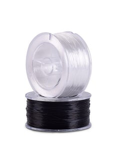 2 Rolls 0.8Mm Flat Stretchy Bracelet Strings With Organizing Case 180 Yards Black And White Crystal Elastic Thread Cord For Jewelry Bracelets Making And Beading - pzsku/ZCB4DAA17D1CF0C890DF0Z/45/_/1724479536/dbd99857-a3c8-4bbd-ae39-b75d117c1eb6