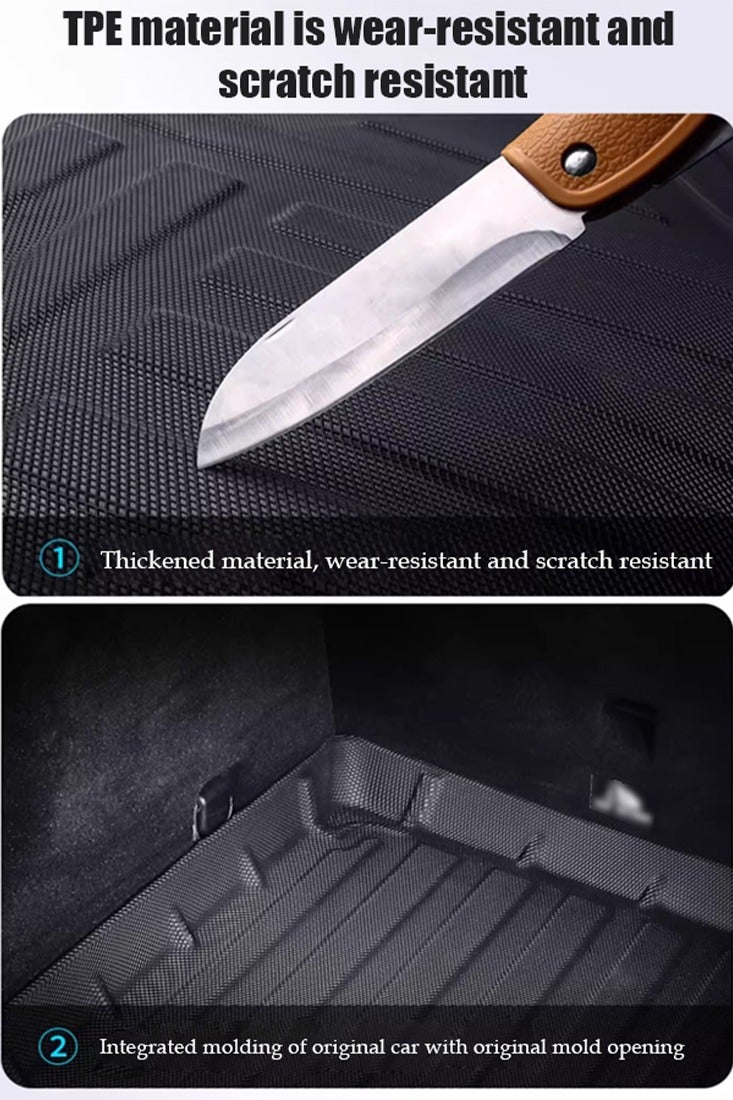 Generic Automobile floor mat accessories, suitable for Jetour T2 gasoline car and hybrid car trunk mat, wear-resistant, easy to clean, high-end, material: TPE. - Image 2
