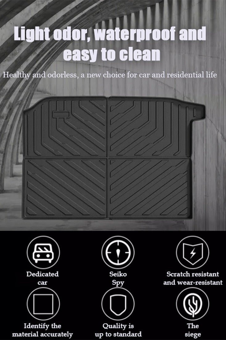 Generic Automobile floor mat accessories, suitable for Jetour T2 gasoline car and hybrid car trunk mat, wear-resistant, easy to clean, high-end, material: TPE. - Image 4