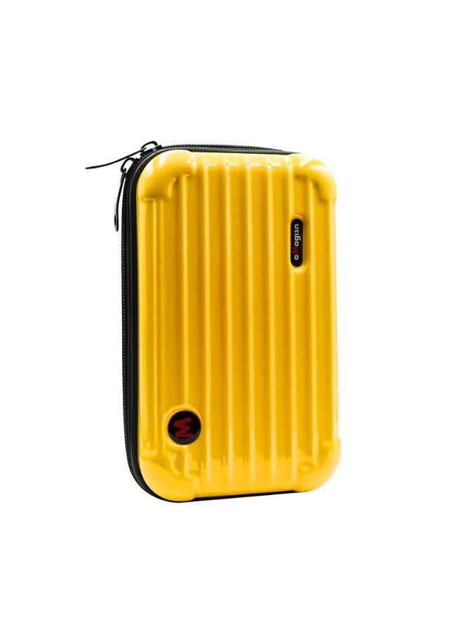 aMagisn حقيبة تخزين صغيرة لـ Insta360 GO3 / GO3S – غلاف صلب مقاوم للصدمات، بطانة قابلة للإزالة، مقاومة للماء، مناسبة لـ GoPro وX3 وONE RS، بحمل باليد أو الكتف（أبيض） - Image 1