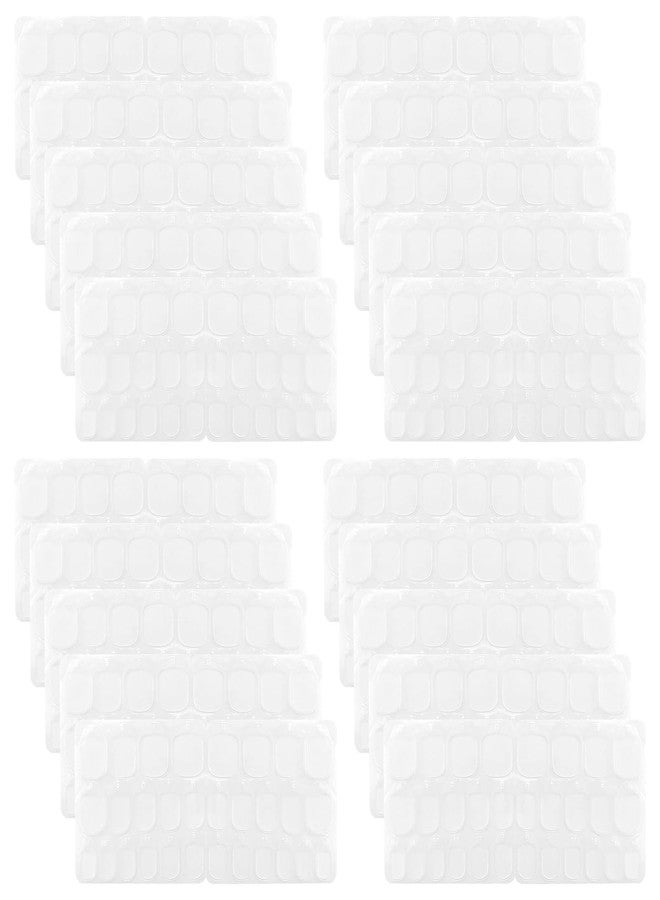 UPIQNG 600pcs False Nail Glue Tabs, 15 Sizes Waterproof Breathable Double Sided Sticky (Pink) - Image 1