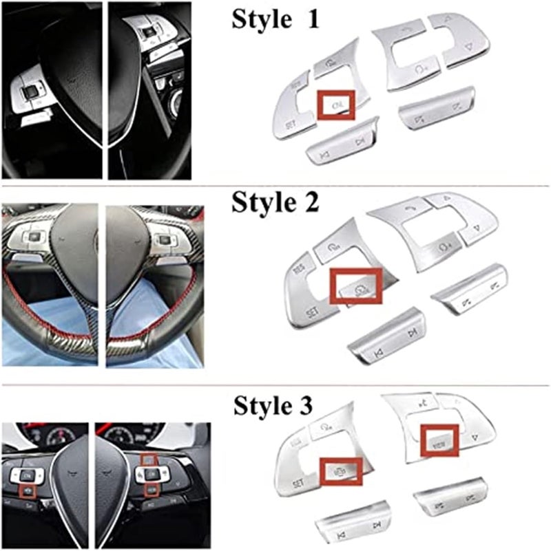 DEMULAX Steering Wheel Button Sticker for VW Golf - Image 3
