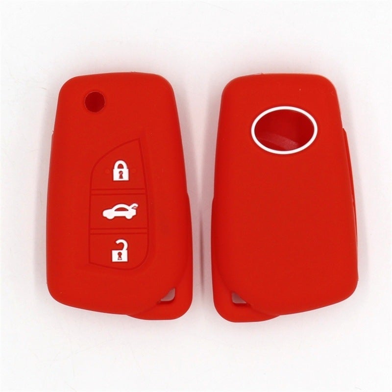 Are Suitable For Toyota Reiz Camry Corolla 3-Key Silicone Car Key Case Spot Without Standard - Image 5