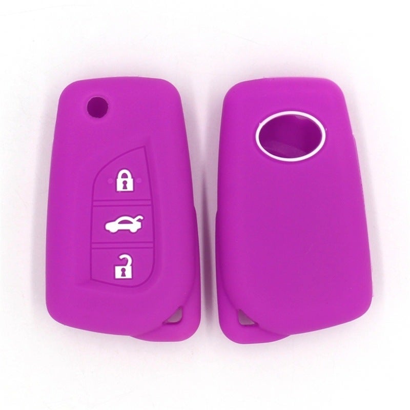 Are Suitable For Toyota Reiz Camry Corolla 3-Key Silicone Car Key Case Spot Without Standard - Image 2