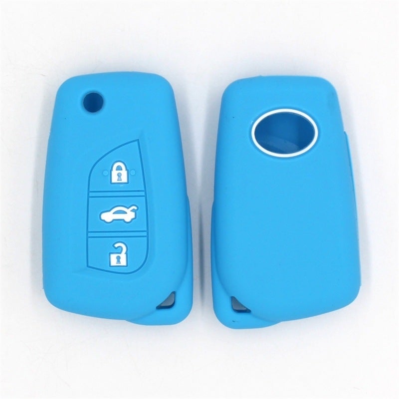 Are Suitable For Toyota Reiz Camry Corolla 3-Key Silicone Car Key Case Spot Without Standard - Image 1