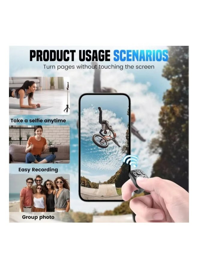 Wireless TikTok Scrolling Ring - Bluetooth Page Turner & Camera Shutter Remote Compatible for iPhone/Android, Hands-Free Video Control, Music Controller, Selfie Assistant - Image 4