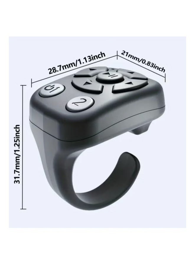 Wireless TikTok Scrolling Ring - Bluetooth Page Turner & Camera Shutter Remote Compatible for iPhone/Android, Hands-Free Video Control, Music Controller, Selfie Assistant - Image 2
