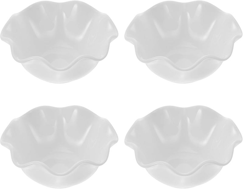 BESPORTBLE BESPORTBLE 4 pcs Lotus Leaf Ceramic Bowl Flower Pattern Ceramic Soy Sauce Dipping Bowls Appetizer Plates Serving Dishes Condiment Dish Novel Snack Bowls Side Dish Bowls  - Image 1