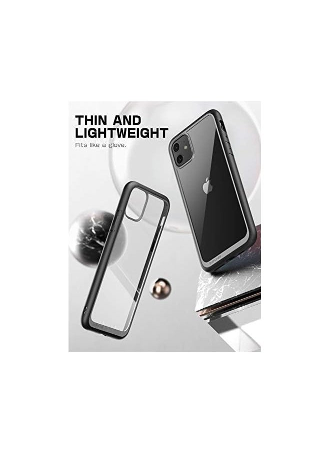 SUPCASE Unicorn Beetle Style Series Case Designed for iPhone 11 6.1 Inch (2019 Release), Premium Hybrid Protective Clear Case (Black)