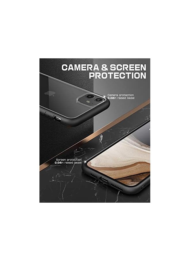 SUPCASE Unicorn Beetle Style Series Case Designed for iPhone 11 6.1 Inch (2019 Release), Premium Hybrid Protective Clear Case (Black)