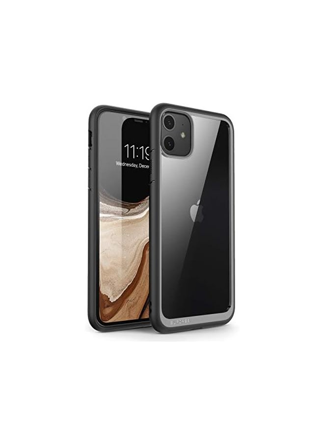 SUPCASE Unicorn Beetle Style Series Case Designed for iPhone 11 6.1 Inch (2019 Release), Premium Hybrid Protective Clear Case (Black)