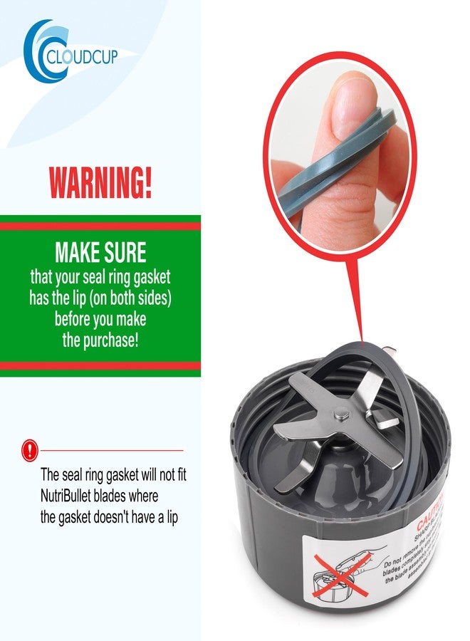 CloudCUP Gasket Rubber Seal Ring Accessories for Nutribullet Replacement Parts Gasket Blender 900 Series 600W and 900W - Image 5