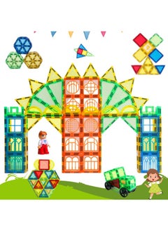 AlsayedP 103 Pcs Magnetic Tiles Set Creative 3D Magnetic Building Blocks for Kids Educational Magnet Toys for Boys and Girls 