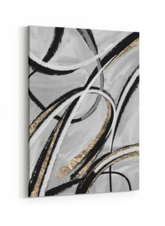 LOWHA Canvas Wall Art Stretched Over Wooden Frame with Abstract Painting  - Image 4