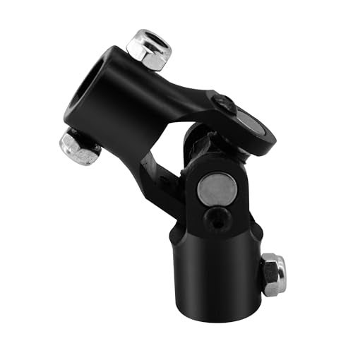 RABROPAR 13/16" 36 Spline X 3/4" DD Single Steering Shaft Universal U Joint Coupling Black 3-3/4" Overall Length - Image 4