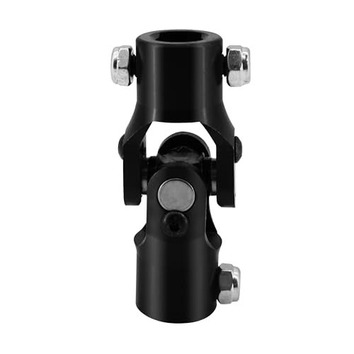 RABROPAR 13/16" 36 Spline X 3/4" DD Single Steering Shaft Universal U Joint Coupling Black 3-3/4" Overall Length - Image 3