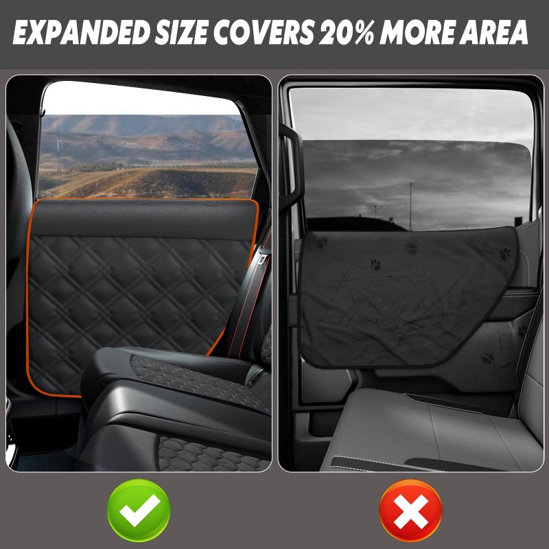 Surfcabin Door Protector From Dog Scratchingâ€“ 20% Larger Designed for ð’ðžððšð§ð¬, ð…ðšð¦ð¢ð¥ð² ð‚ðšð«ð¬ ðšð§ð ð’ð¦ðšð¥ð¥ ð’ð”ð•ð¬, 2 Packs [Left + Right] Thickened Waterproof Dog Car Door Protector - Image 4