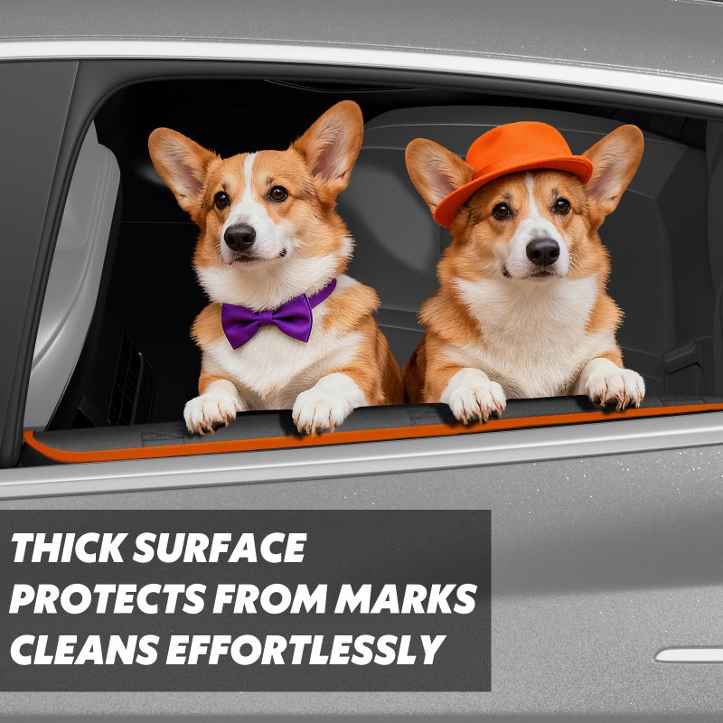 Surfcabin Door Protector From Dog Scratchingâ€“ 20% Larger Designed for ð’ðžððšð§ð¬, ð…ðšð¦ð¢ð¥ð² ð‚ðšð«ð¬ ðšð§ð ð’ð¦ðšð¥ð¥ ð’ð”ð•ð¬, 2 Packs [Left + Right] Thickened Waterproof Dog Car Door Protector - Image 3