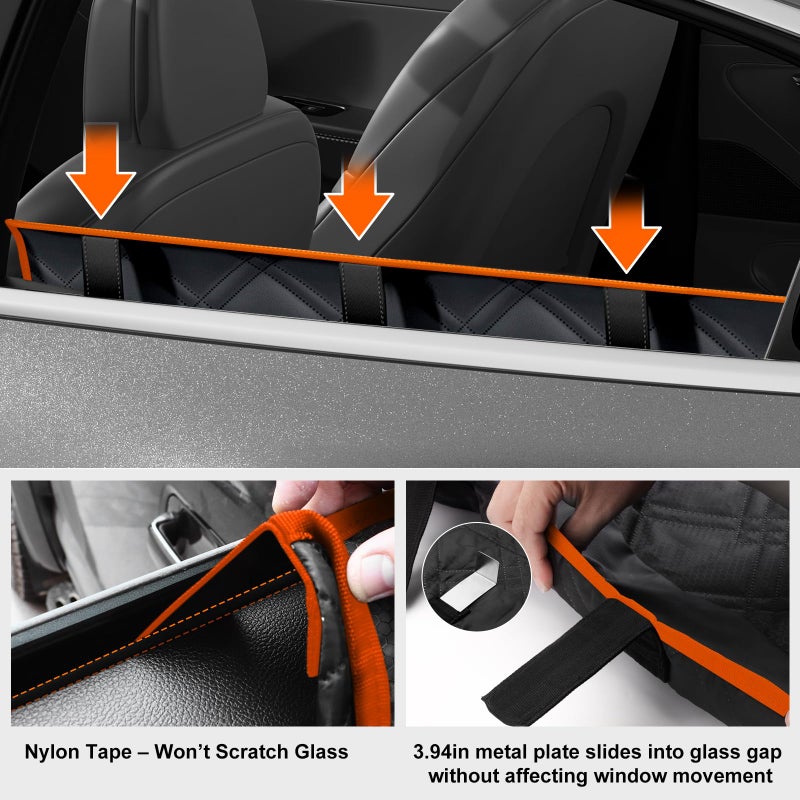 Surfcabin Door Protector From Dog Scratchingâ€“ 20% Larger Designed for ð’ðžððšð§ð¬, ð…ðšð¦ð¢ð¥ð² ð‚ðšð«ð¬ ðšð§ð ð’ð¦ðšð¥ð¥ ð’ð”ð•ð¬, 2 Packs [Left + Right] Thickened Waterproof Dog Car Door Protector - Image 2