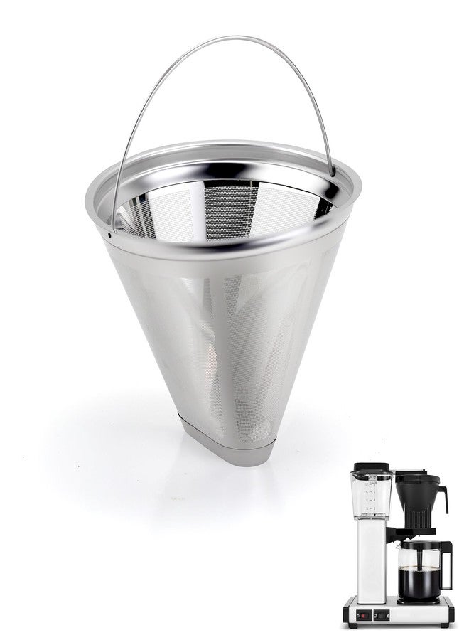 brikinte Coffee Filter Compatible with Moccamaster Coffee Machine, Stainless Cone Reusable Filter for Technivorm Moccamaster KBT KBGV KB - Image 1