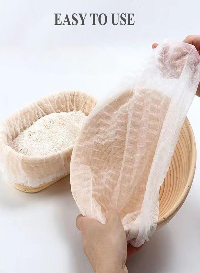 ZHIVEZEN 100Pcs Disposable Banneton Liner & Bread Proofing Basket Liners - Non-Stick Elastic Baking Cloth for Sourdough, Rising Dough, Bowl Protection | Bread Making Accessories Kit - Image 5