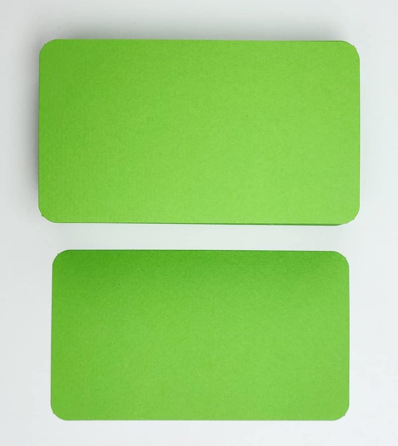 PPAPPAPPIYO 3.5x2 Blank color index cards (100) Paper - Blank (yellow green) - Image 4