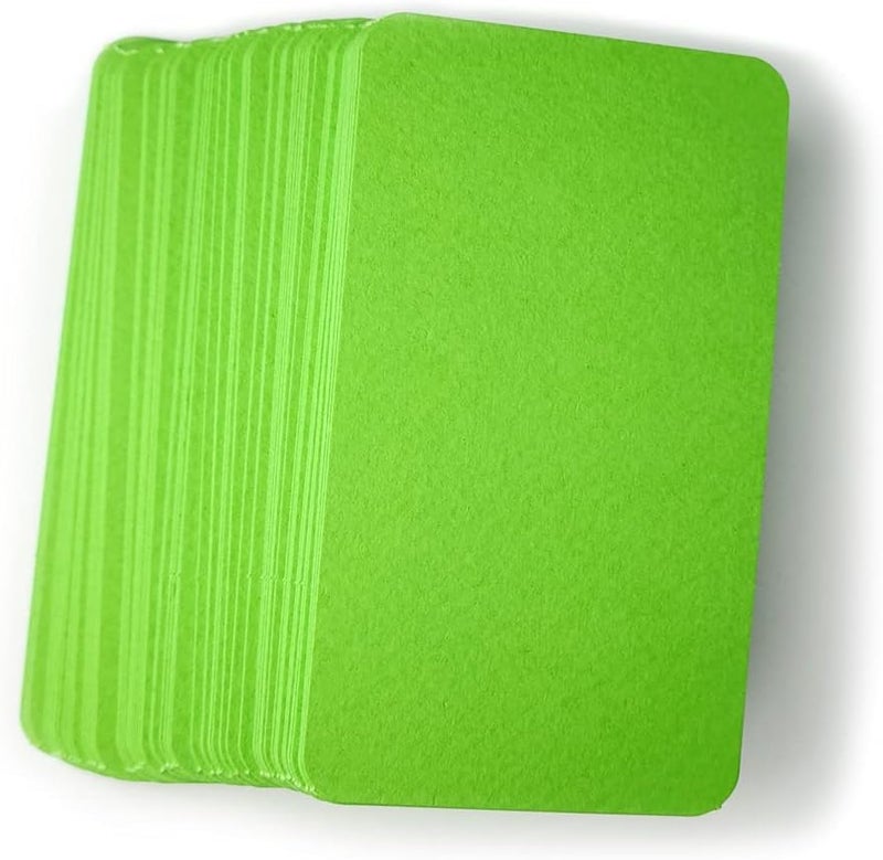 PPAPPAPPIYO 3.5x2 Blank color index cards (100) Paper - Blank (yellow green) - Image 5