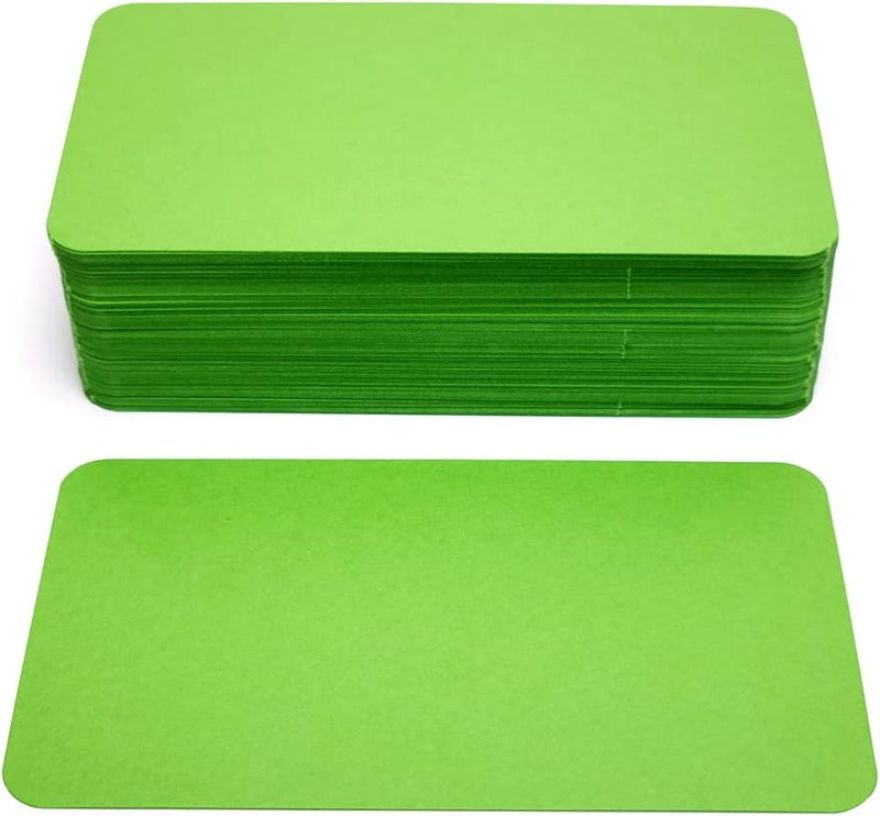 PPAPPAPPIYO 3.5x2 Blank color index cards (100) Paper - Blank (yellow green) - Image 2