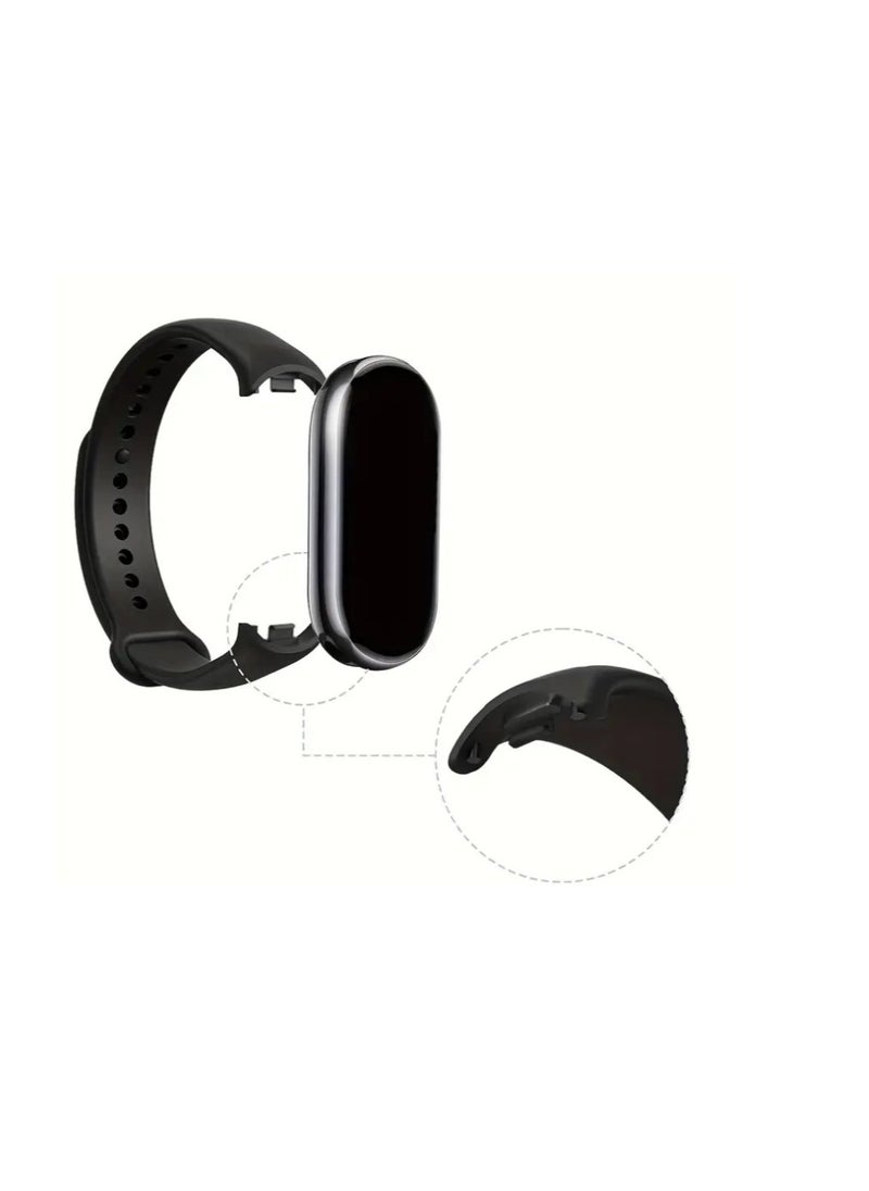 10pcs Strap for Mi Band 8 and Band 9 Silicone Strap