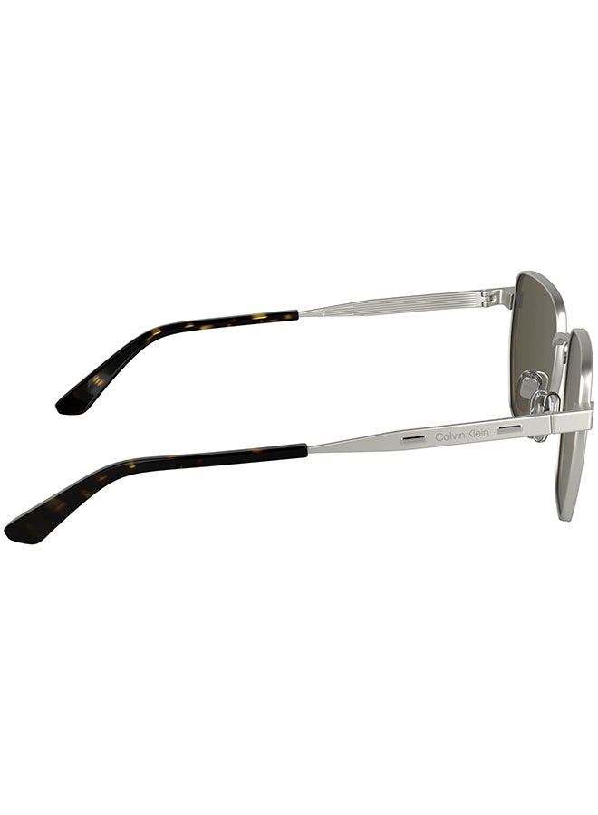 CALVIN KLEIN FULL RIM METAL CALVIN KLEIN SUN CK25100S 5318 (045) MATTE SILVER - Image 5