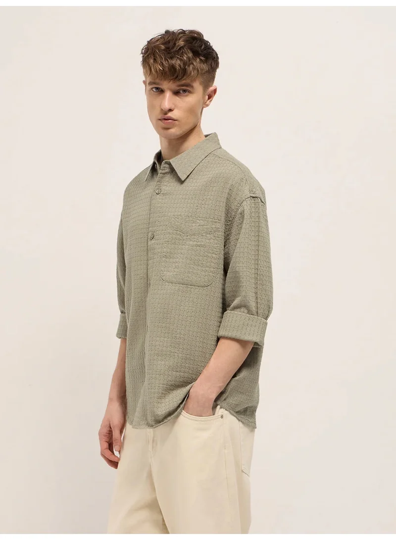 THE BEAR HOUSE  Men’s Trendy Shacket for All Seasons | Casual Overshirt Jacket for Men | Versatile Outerwear Layer for Office, Streetwear & Travel | Modern Smart Look for Everyday Outfits for Men | Best Price UAE