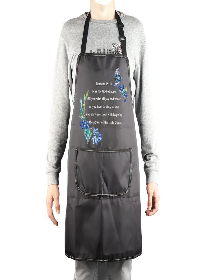 MBMSO Christian Kitchen Aprons Bible Verse Apron Christian Cooking Apron With Pockets Christian Religious Gifts Aprons (Christian Apron) - Image 4