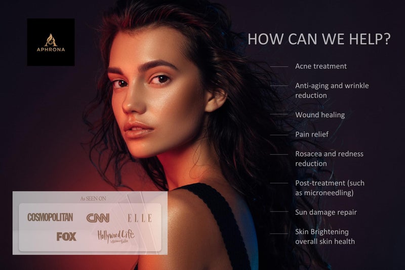 AphronaÂ® | FDA cleared Moonlight LED Facial Mask Skin Care Mask, LED Light Therapy Red Blue light for Acne Removal Wrinkle Reduction - Image 5