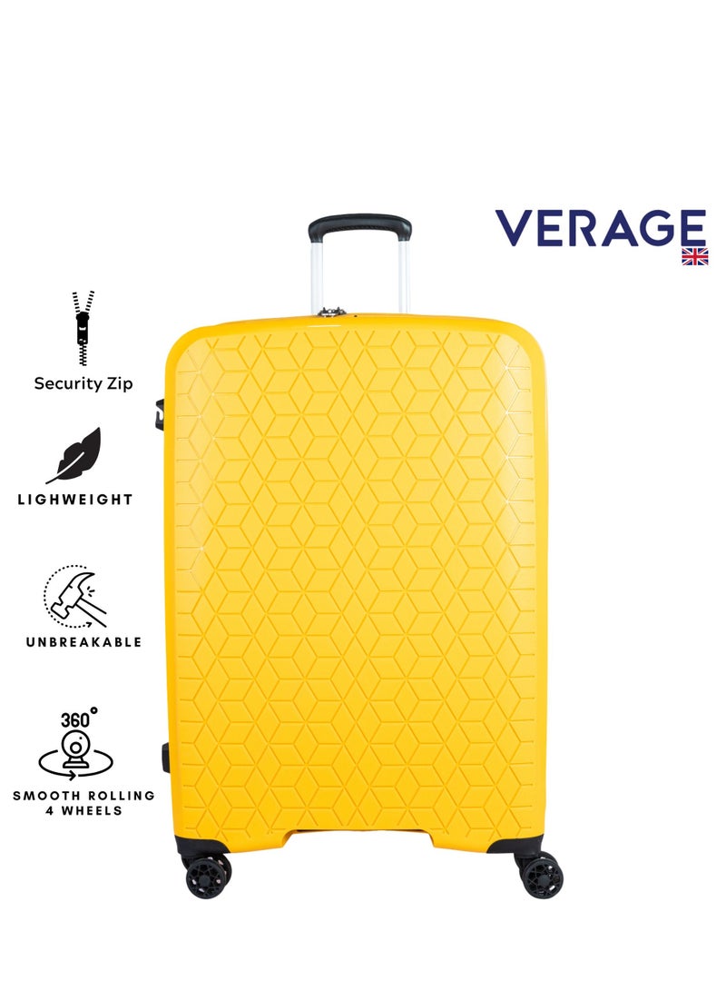 Verage  Unbreakable Luggage Expandable Hardside Suitcase Large Yellow - Image 4